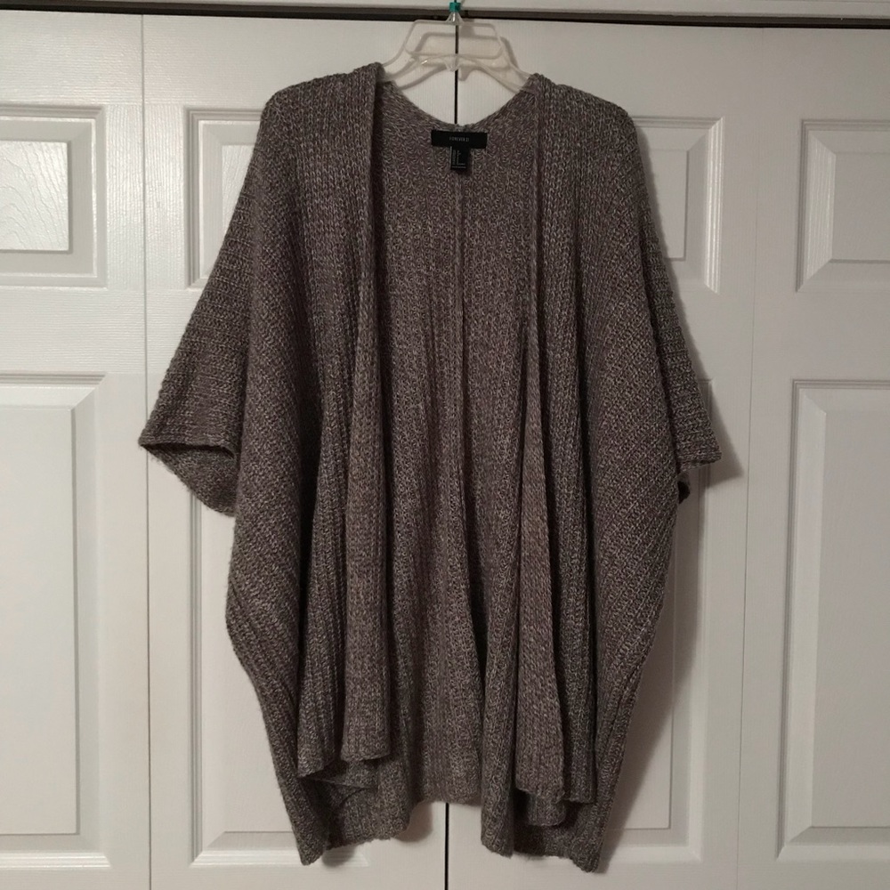 Long grey cardigan